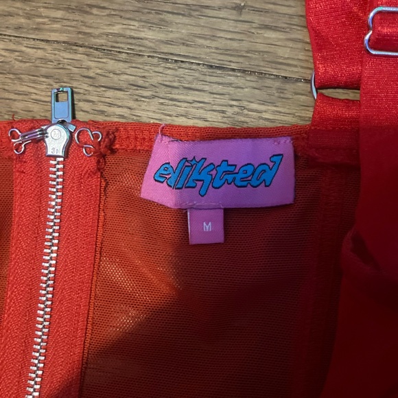 Red mesh tank top from edikted size medium - Picture 2 of 2